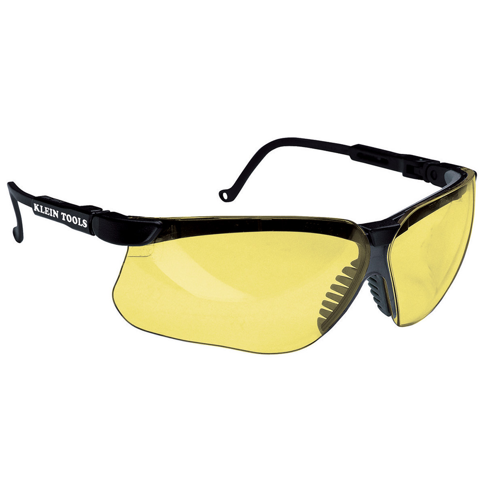 Protective Eyewear, Black Frame and Amber Lens