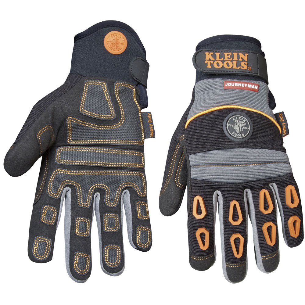 Product image for Klein 40038 Journeyman Pro™ Heavy-Duty Protection Gloves, Medium