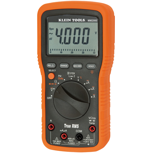 Product image for Klein MM2000 Electricians/HVAC TRMS Multimeter