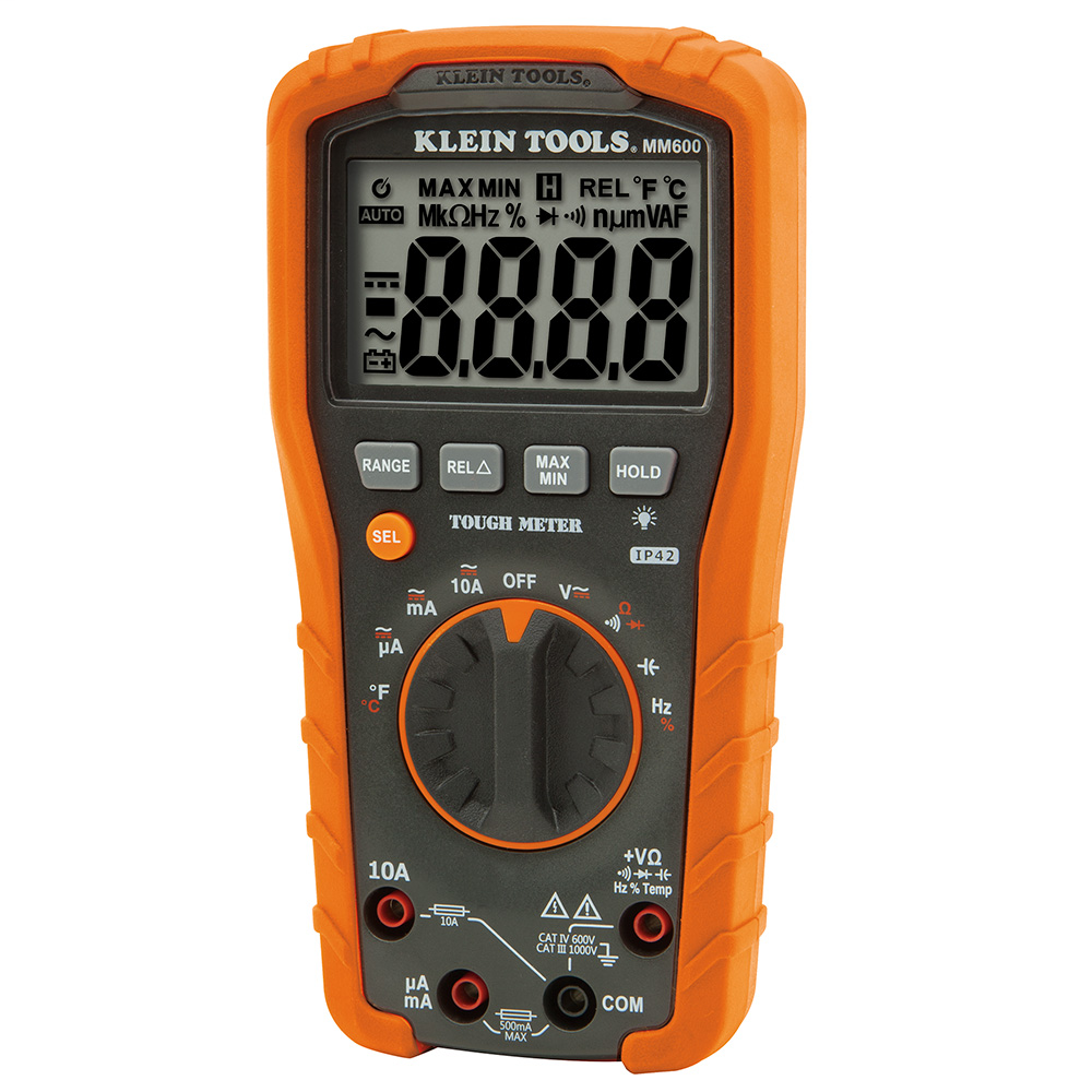 Digital Multimeter, Auto-Ranging, 1000V