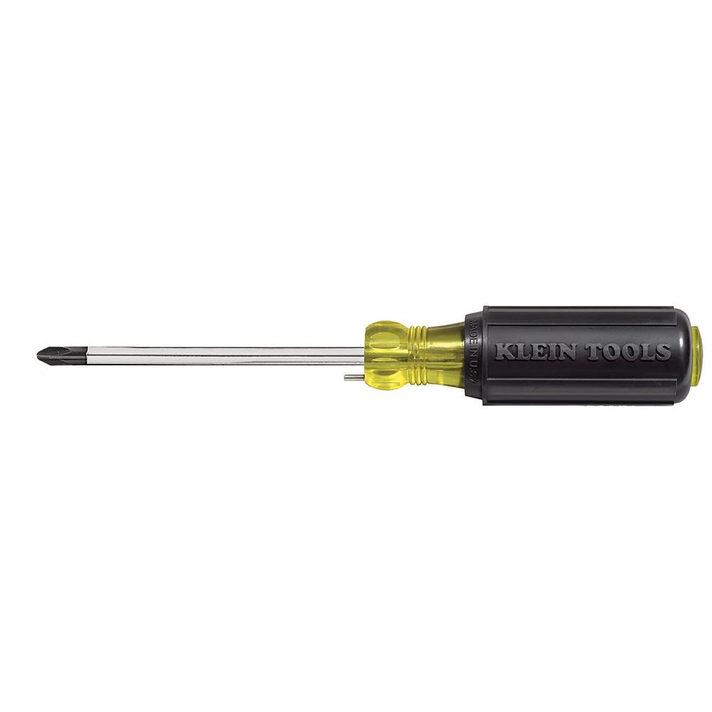 KLEIN 603-4B 4-IN WIRE BENDING ROUND SHANK #2 PHILLIPS TIP SCREWDRIVER KLEIN 603-4B 4-IN WIRE BENDING ROUND SHANK #2 PHILLIPS TIP SCREWDRIVER