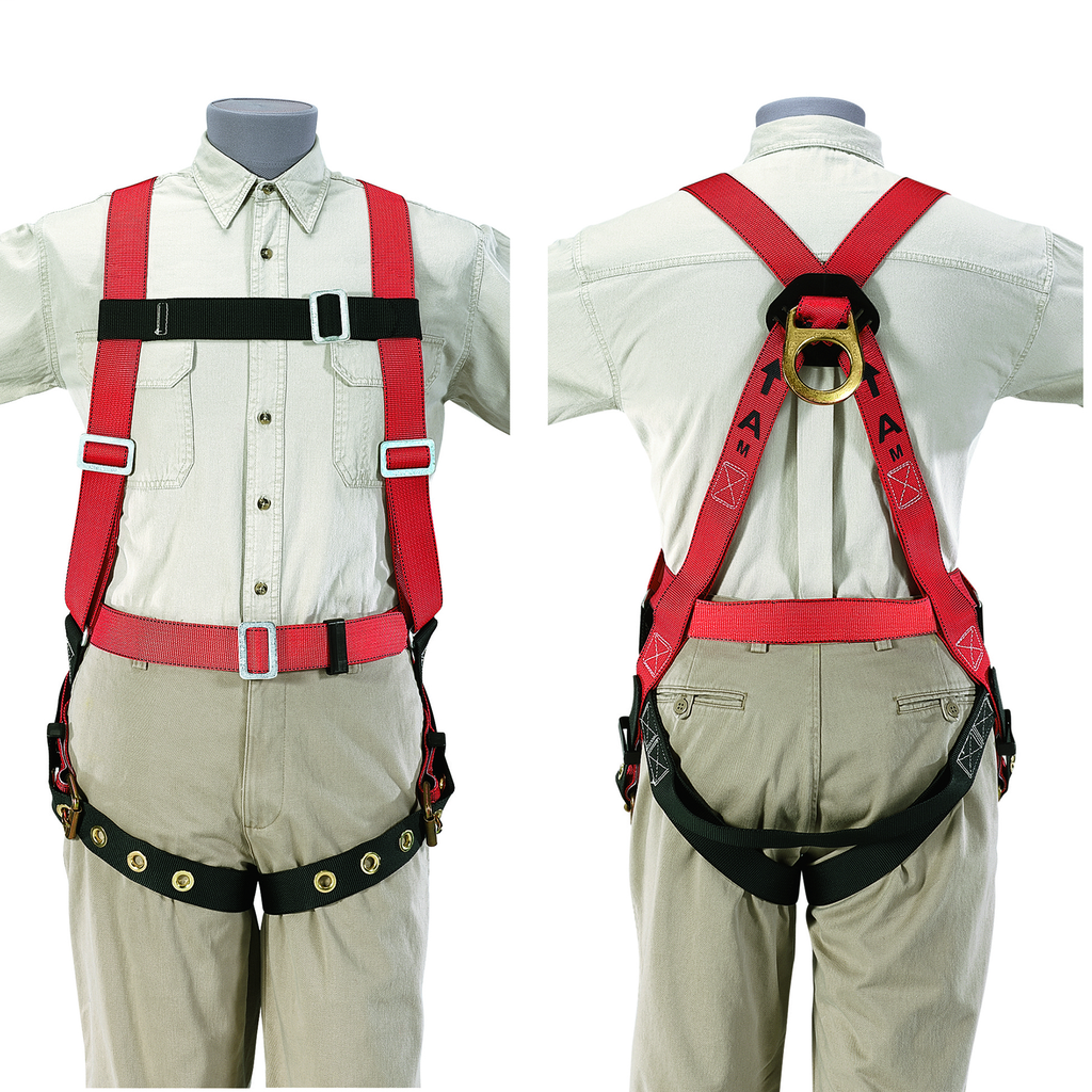 Klein Tools 87021 Friction Style Buckle Nylon Webbed Large Fall Arrest Harness Klein Tools 87021 Friction Style Buckle Nylon Webbed Large Fall Arrest Harness
