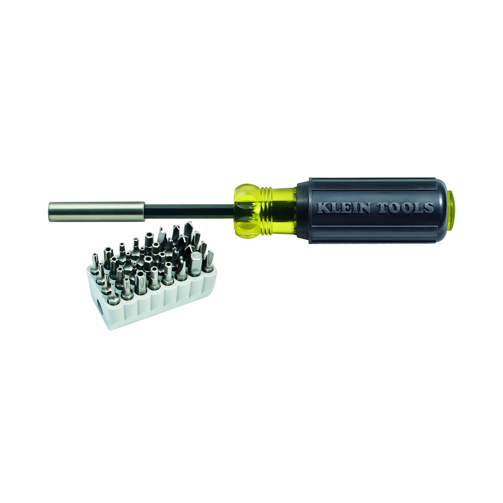Magnetic Screwdriver with 32 Tamperproof Bits
