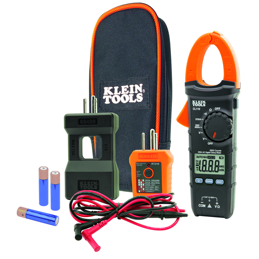 CL110KIT - Electrical Tester Kit with Clamp Meter and GFCI Outlet Tester