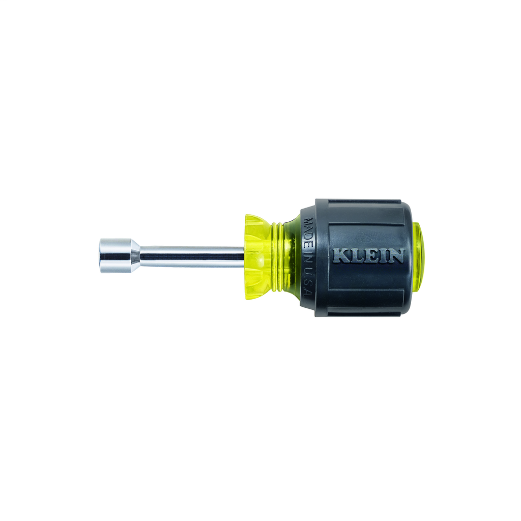 Klein Tools 610-5/16M 5/16 x 3-1/2 Inch Yellow Magnetic Tip Hollow-Shaft Nutdriver Klein Tools 610-5/16M 5/16 x 3-1/2 Inch Yellow Magnetic Tip Hollow-Shaft Nutdriver