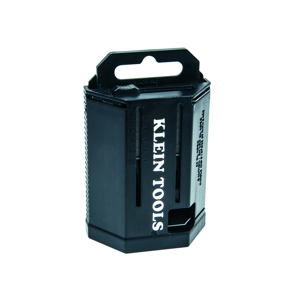 Klein Tools 44103 4.33 x 2.8 x 1.3 Inch Utility Knife Blade Dispenser Klein Tools 44103 4.33 x 2.8 x 1.3 Inch Utility Knife Blade Dispenser