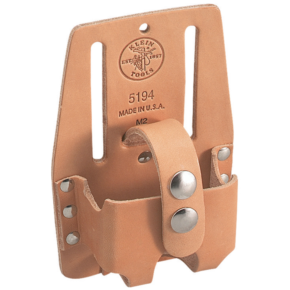 Klein Tools 5194 4 x 6 Inch Slotted Leather Small Tape Rule Holder Klein Tools 5194 4 x 6 Inch Slotted Leather Small Tape Rule Holder