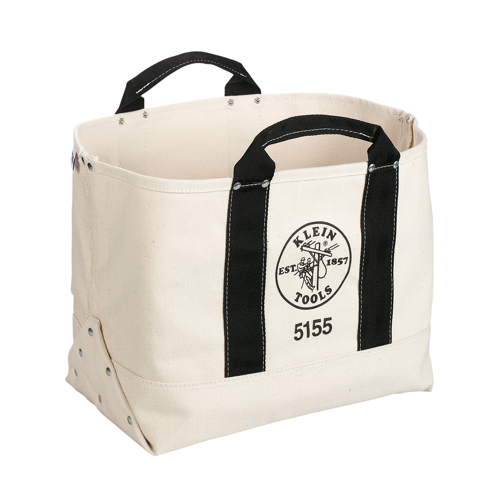 Klein Tools 5155 17 x 12 x 9 Inch Canvas Tote Tool Bag Klein Tools 5155 17 x 12 x 9 Inch Canvas Tote Tool Bag