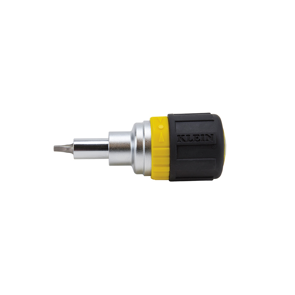 Klein Tools 32594 3.5 Inch Cushioned Grip Black Handle 6-In-1 Stubby Screwdriver Klein Tools 32594 3.5 Inch Cushioned Grip Black Handle 6-In-1 Stubby Screwdriver