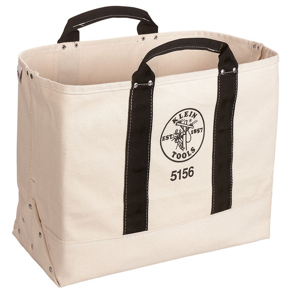 Klein Tools 5156 19 x 15 x 9 Inch Canvas Tote Tool Bag Klein Tools 5156 19 x 15 x 9 Inch Canvas Tote Tool Bag