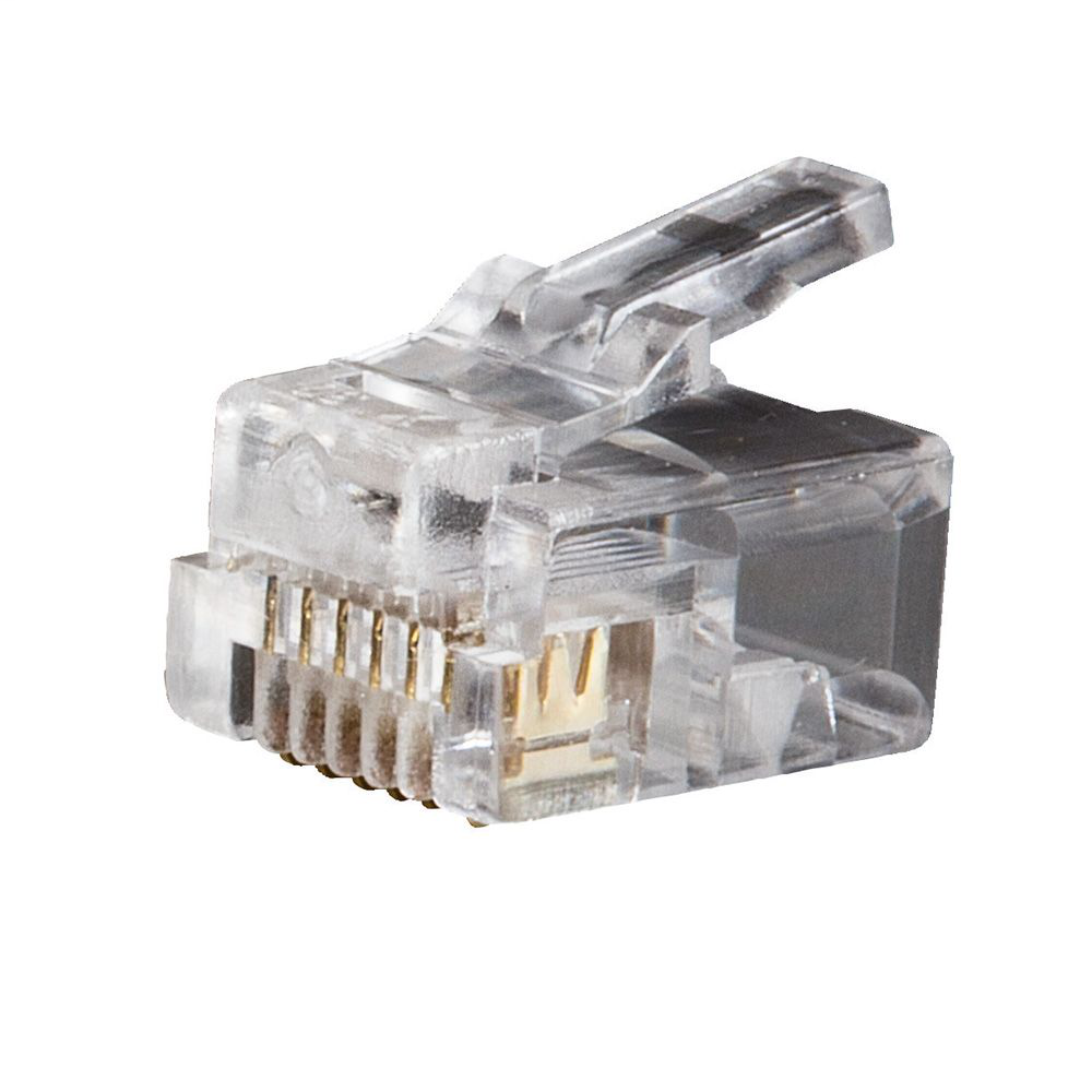 Klein Tools VDV826-600 RJ11 6-Position and 6-Contact Clear Telephone Plug Klein Tools VDV826-600 RJ11 6-Position and 6-Contact Clear Telephone Plug