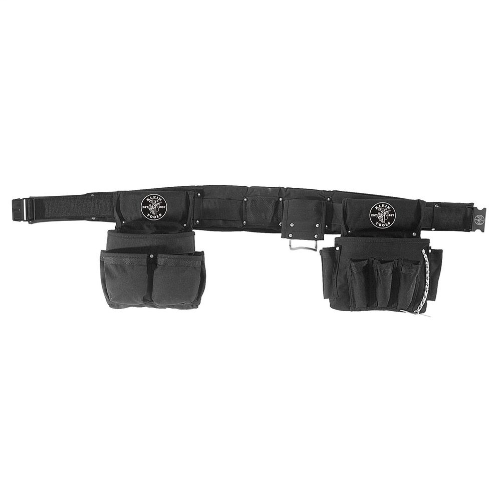 Klein Tools 5710L 4-Piece 2 Inch Belt Large Hammer Holder/Tool Belt/Pouch Electrician Combo Set Klein Tools 5710L 4-Piece 2 Inch Belt Large Hammer Holder/Tool Belt/Pouch Electrician Combo Set