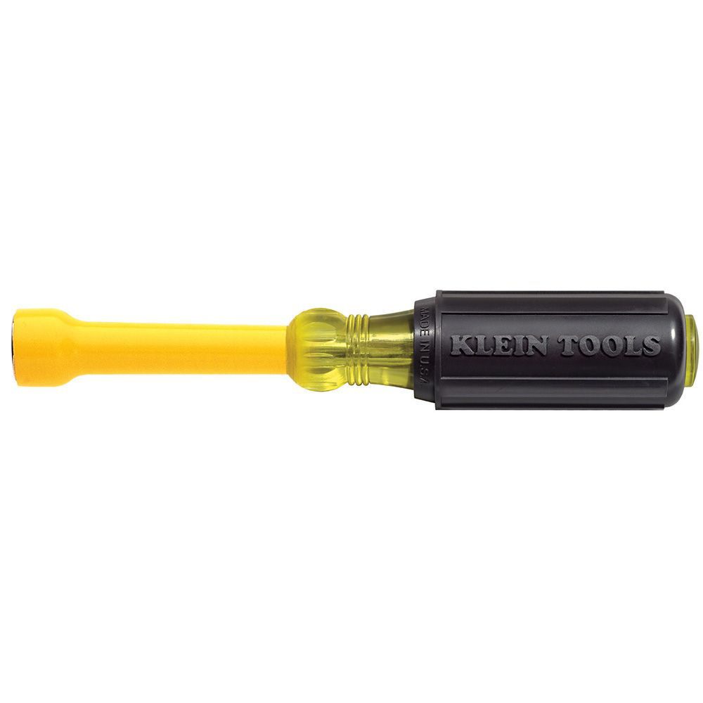 Klein Tools 640-1/2 1/2 x 7-5/16 Inch Plastic Handle Red Coated Hollow Shaft Nutdriver Klein Tools 640-1/2 1/2 x 7-5/16 Inch Plastic Handle Red Coated Hollow Shaft Nutdriver