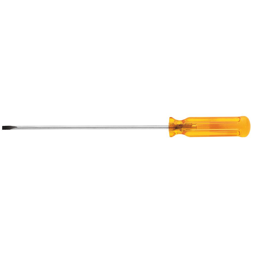 Klein Tools A216-8 8 Inch Round Shank 1/8 Inch Cabinet-Tip Screwdriver Klein Tools A216-8 8 Inch Round Shank 1/8 Inch Cabinet-Tip Screwdriver