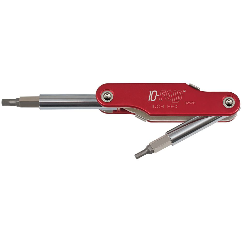 Klein Tools 32538 Red Handle Steel Hex 10-In-1 Folding Screwdriver/Nutdriver Klein Tools 32538 Red Handle Steel Hex 10-In-1 Folding Screwdriver/Nutdriver