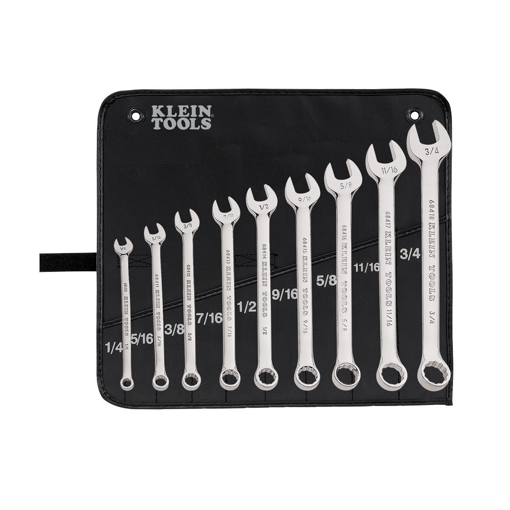 Klein Tools 68402 9-Piece Combination Wrench Set Klein Tools 68402 9-Piece Combination Wrench Set