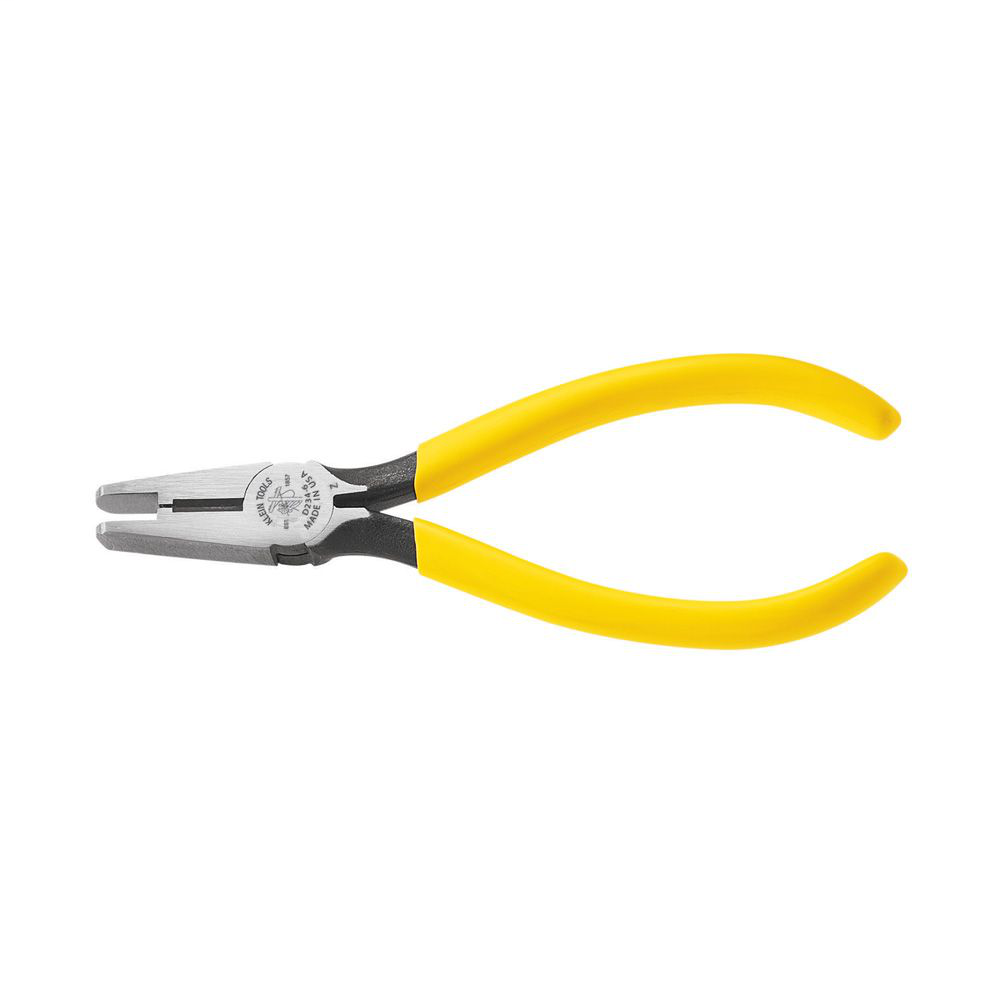 Klein Tools D234-6 1-3/32 x 11/16 x 3/8 Inch Plastic Dipped Yellow Handle Connector Crimping Pliers Klein Tools D234-6 1-3/32 x 11/16 x 3/8 Inch Plastic Dipped Yellow Handle Connector Crimping Pliers