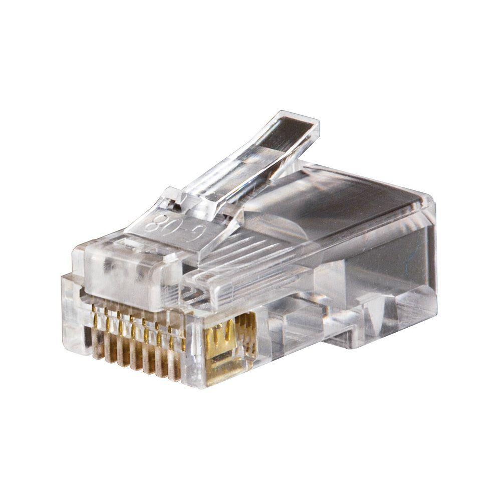 Klein Tools VDV826-628 RJ45 8-Position and 8-Contact Clear Modular Plug Klein Tools VDV826-628 RJ45 8-Position and 8-Contact Clear Modular Plug