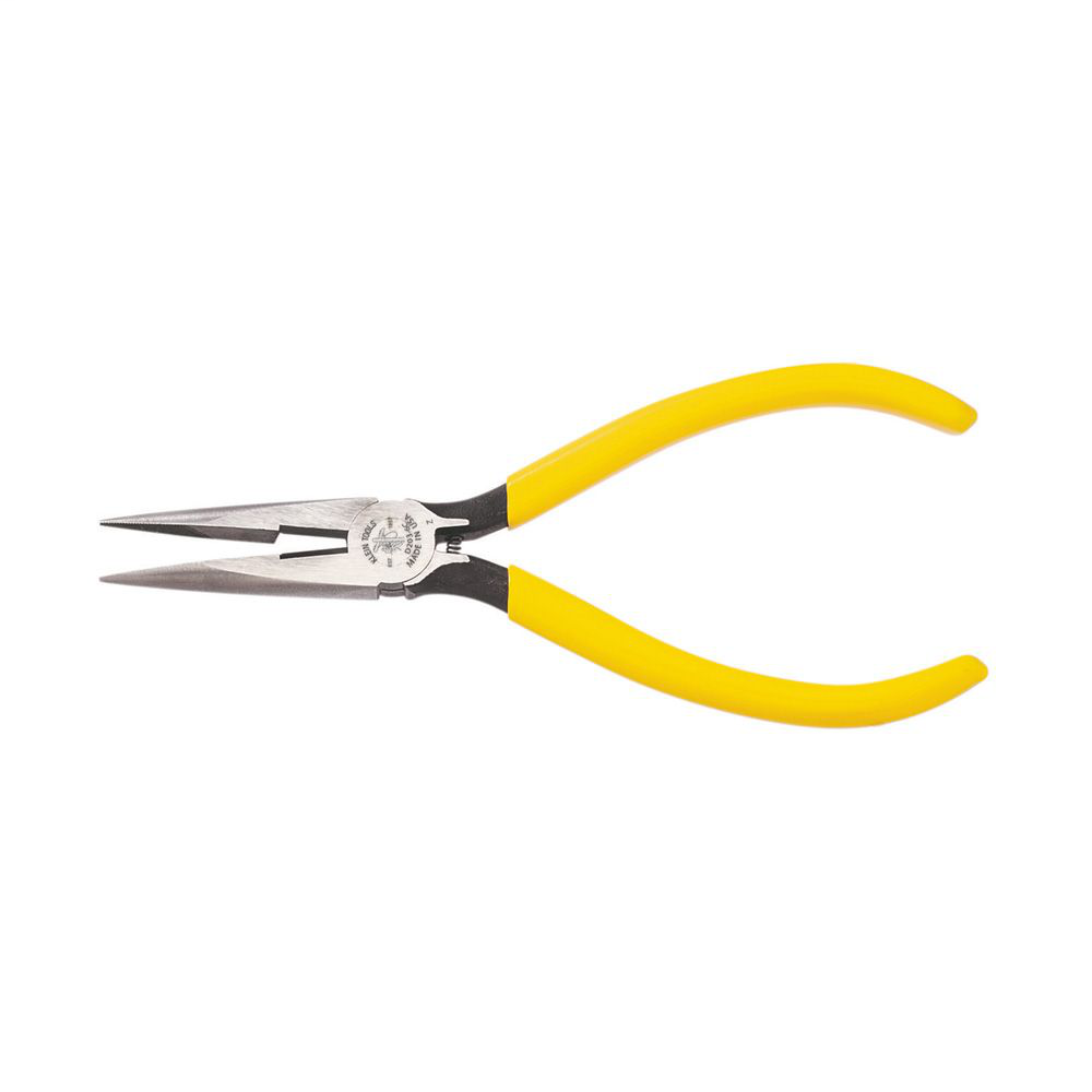 Klein Tools D203-6C 6 Inch Side Cutting with Spring Standard Long Nose Pliers Klein Tools D203-6C 6 Inch Side Cutting with Spring Standard Long Nose Pliers