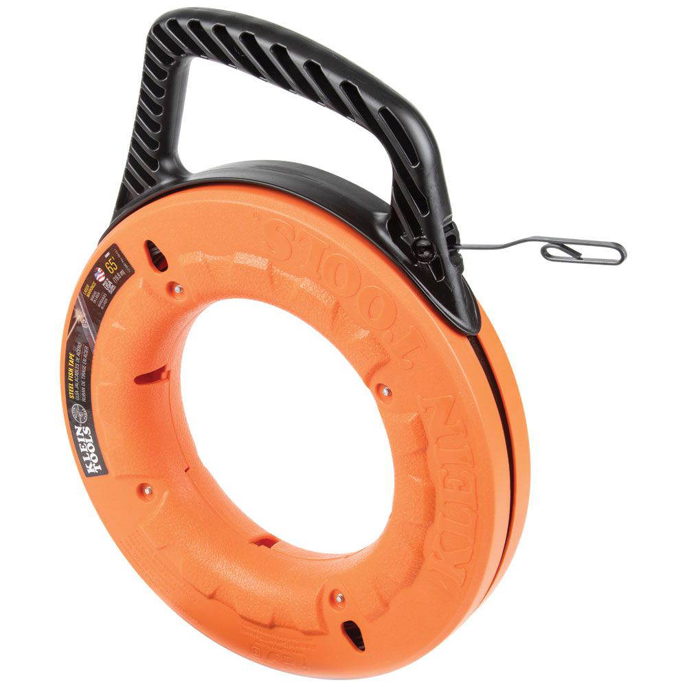 Klein Tools 56002 65 Foot 1/8 Inch Wide Steel Fish Tape Klein Tools 56002 65 Foot 1/8 Inch Wide Steel Fish Tape