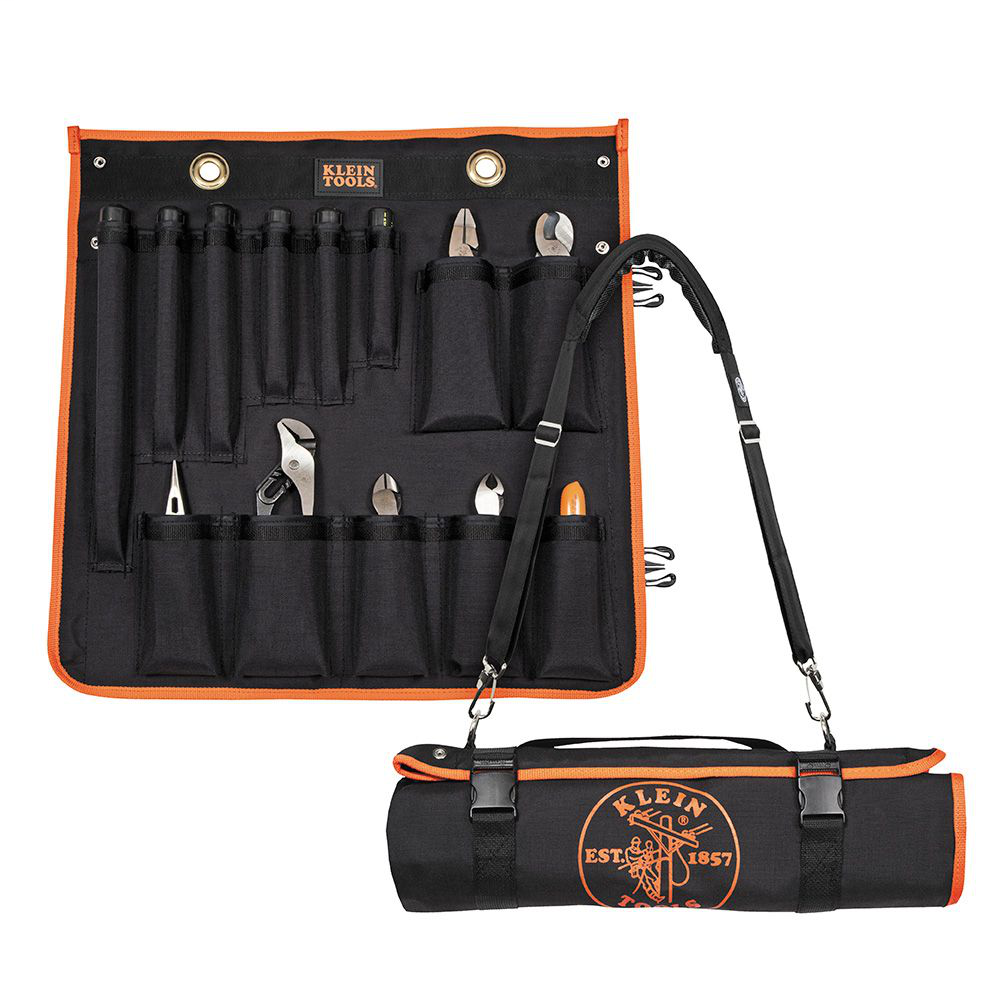 Klein 33525SC Utility Insulated 13Piece Tool Kit with RollUp Case