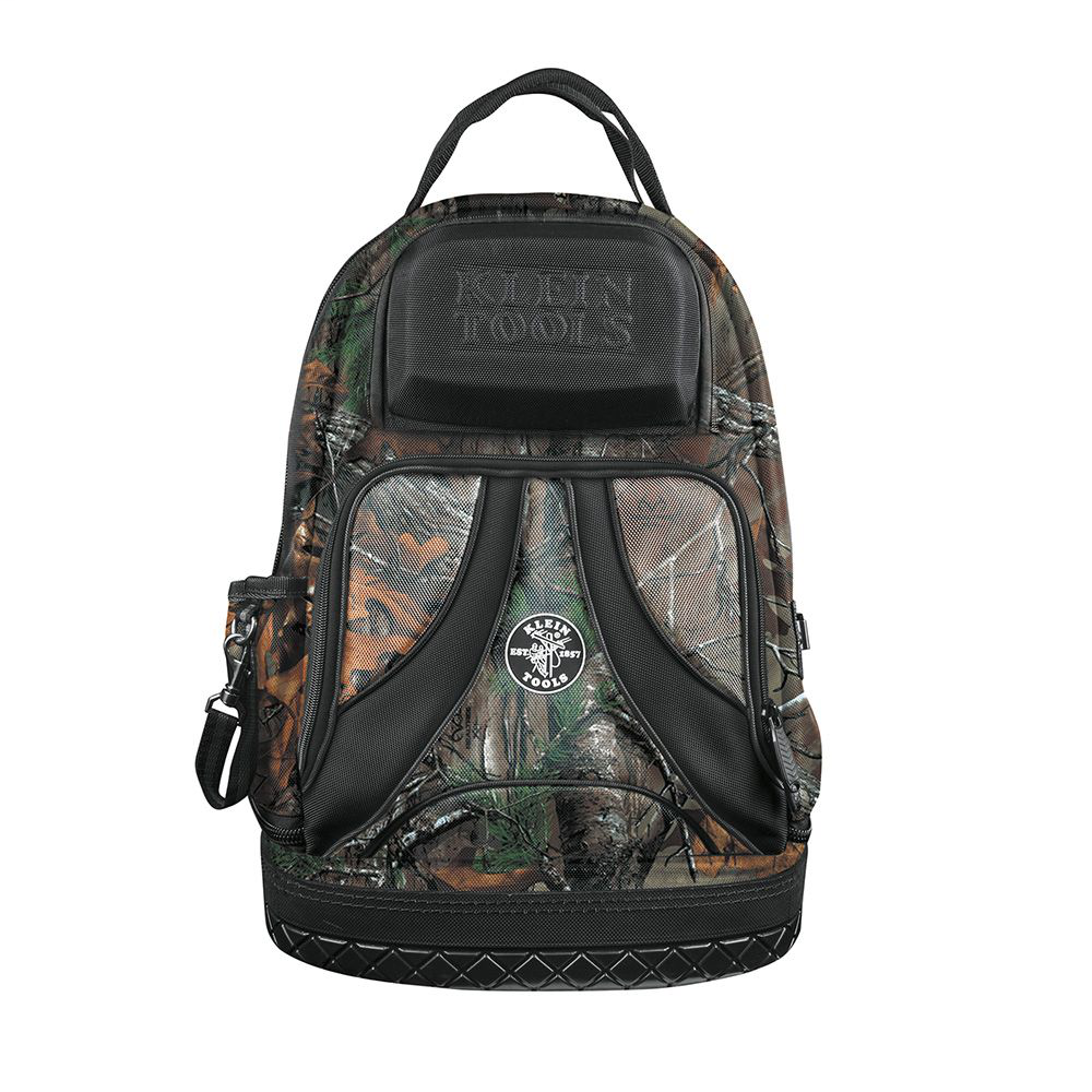 Klein Tools 55421BP14CAMO 14.5 x 7.25 x 20 Inch 39-Pocket Electrician Backpack Tool Bag Klein Tools 55421BP14CAMO 14.5 x 7.25 x 20 Inch 39-Pocket Electrician Backpack Tool Bag