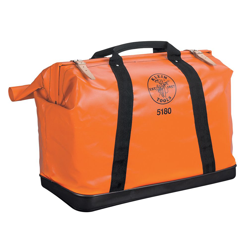 Klein Tools 5180 24 x 18 x 10 Inch Orange Nylon Fabric Extra Large Equipment Bag Klein Tools 5180 24 x 18 x 10 Inch Orange Nylon Fabric Extra Large Equipment Bag