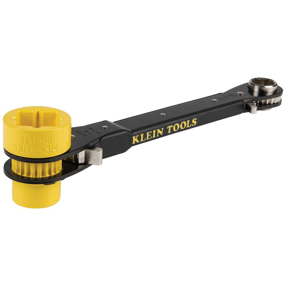 Klein Tools KT155HD 12 Inch Bright Yellow Socket Ratcheting Lineman Wrench Klein Tools KT155HD 12 Inch Bright Yellow Socket Ratcheting Lineman Wrench