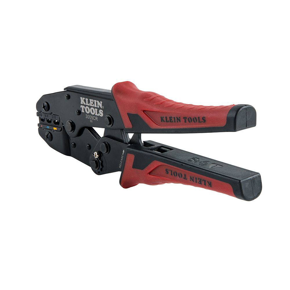 Klein 3005CR Ratcheting Crimper, 1022 AWG Insulated Terminals