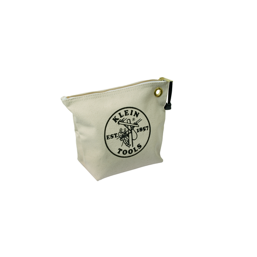 Zipper Bag, Canvas Tool Pouch, 10-Inch, Natural