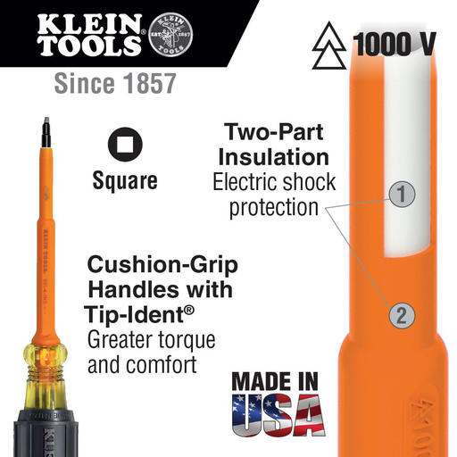 #2 Insulated Screwdriver with 7-Inch Shank