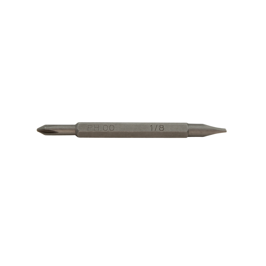 Product image for Klein 13392 4-in-1 Electronics Replacement Bit, #00 Phillips & 1/8" Slotted