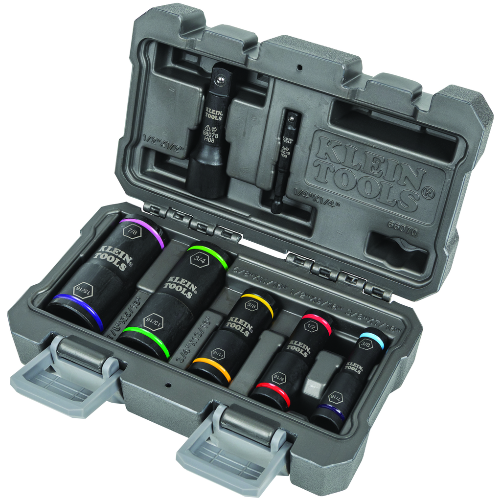 KLEIN 66070 Flip Impact Socket Set, Codale Electric Supply