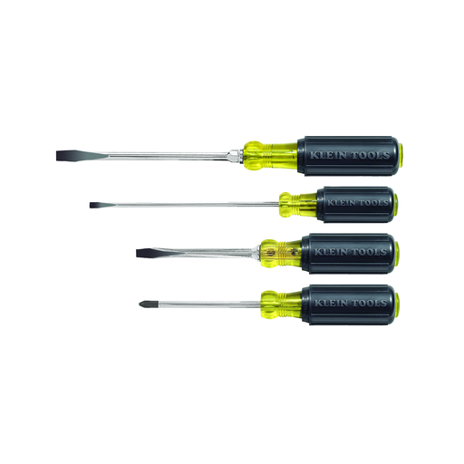 Screwdriver Set, Slotted and Phillips, 4-Piece