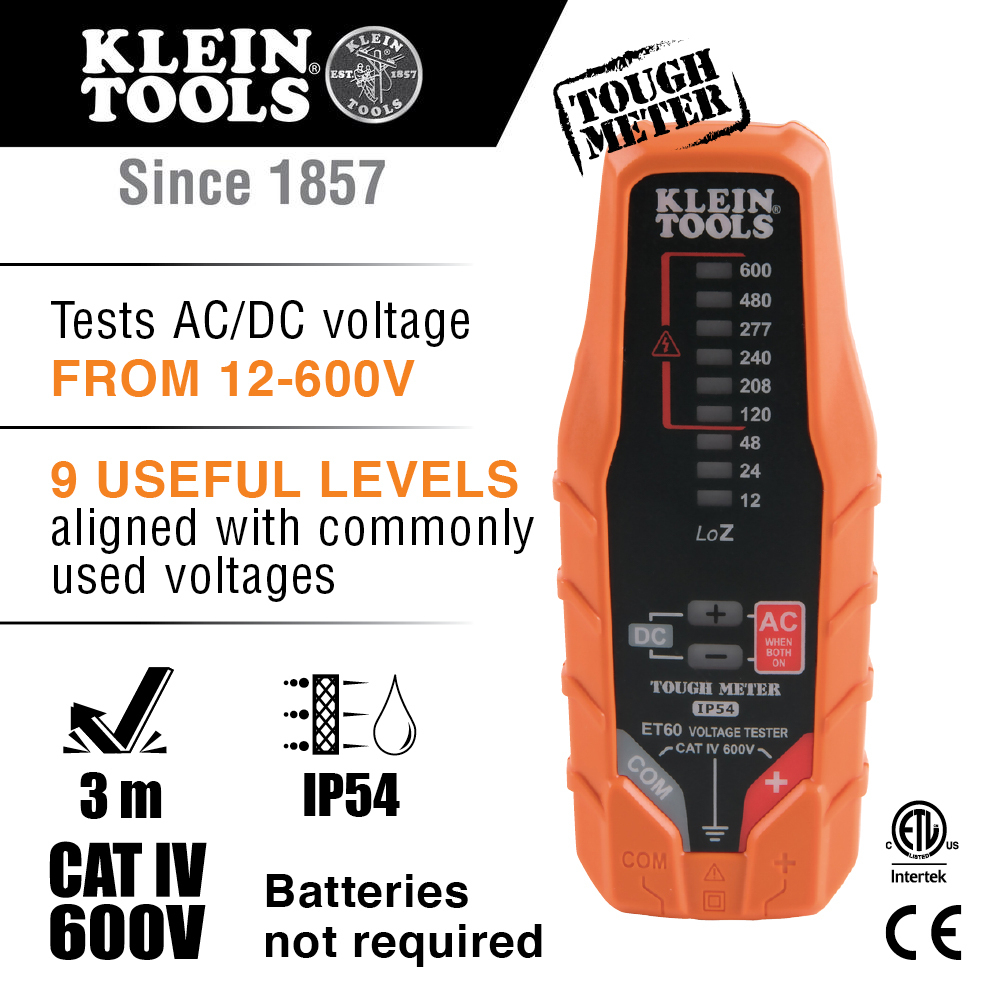 Mayer-DDS-Electronic AC/DC Voltage Tester, 12 to 600V-2