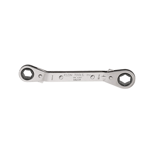 Product image for Klein 68238 Reversible Ratcheting Box Wrench, 1/2" x 9/16"