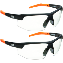 Product image for Klein 60171 Standard Safety Glasses, Clear Lens, 2-Pack