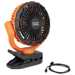 Product image for Klein PJSFM2 Rechargeable Clamping Jobsite Fan