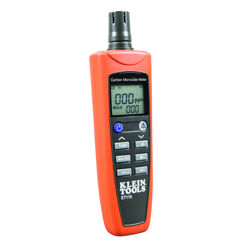 Product image for Klein ET110 Carbon Monoxide Detector with Carry Pouch and Batteries