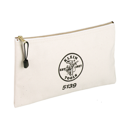 Product image for Klein 5139 Zipper Bag, Canvas Tool Pouch 12.5 x 7 x 4.25"