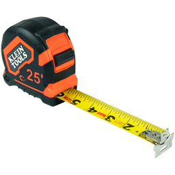 Product image for Klein 9225 Tape Measure, 25-Foot Magnetic Double-Hook