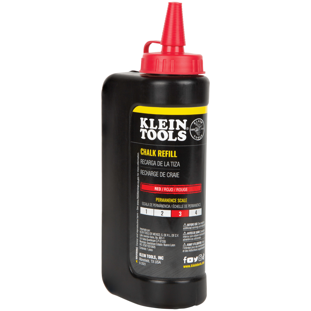 Product image for KLEIN CHLK14R Chalk Refill, Red