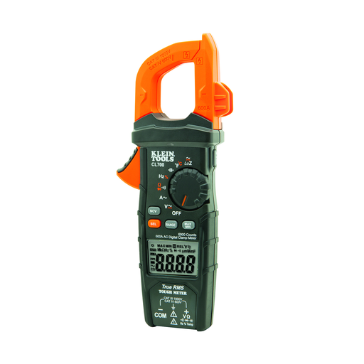 Product image for Klein CL700 Digital Clamp Meter, AC Auto-Ranging TRMS, Low Impedance (LoZ) Mode