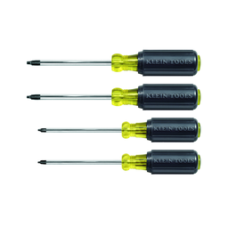 Product image for Klein 85664 4pc Screwdriver Set, Square Recess
