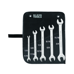 Product image for Klein 68450 Open-End Wrench Set, 5-Piece
