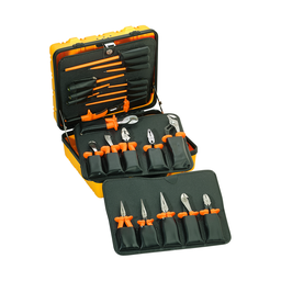 Product image for Klein 33527 General Purpose 1000V Insulated Tool Kit 22-Piece