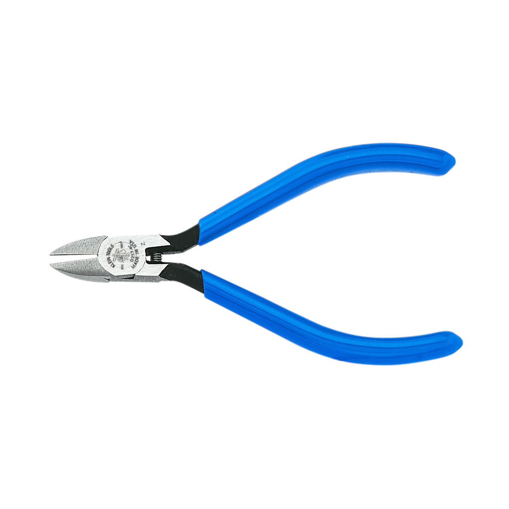 Product image for Klein D257-4 Diagonal Cutting Pliers, Electronics, Tapered Nose, Narrow Jaw, 4"