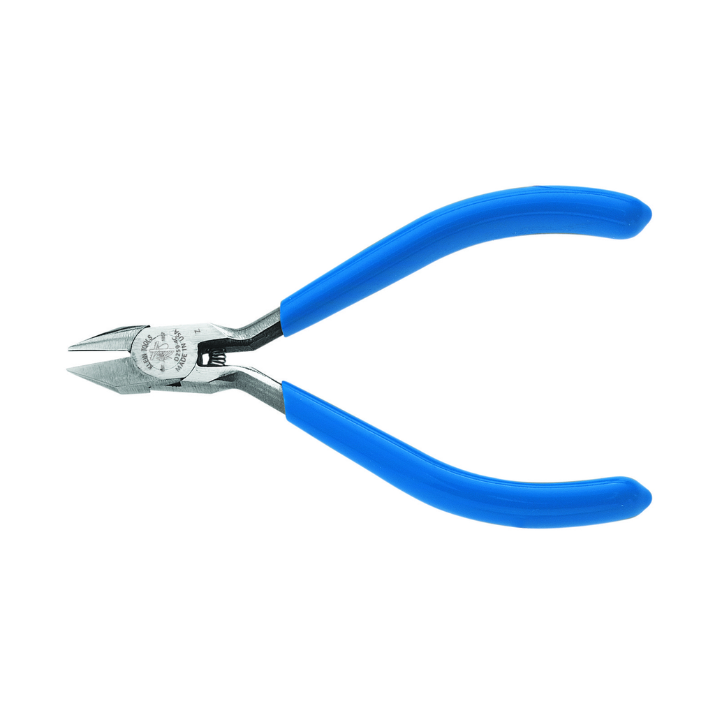 Product image for Klein D259-4C Diagonal Cutting Pliers, Pointed Nose, Extra-Narrow Jaw, 4"
