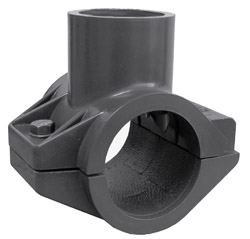 1 1/2 x 1 HDPE x Socket Heavy Turf Saddle with Socket Top-Out