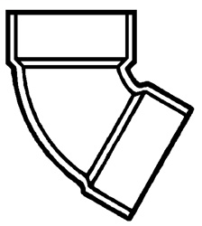 2 DWV 1/6 Bend H x H